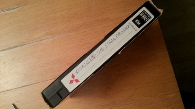 Star Trek V on VHS